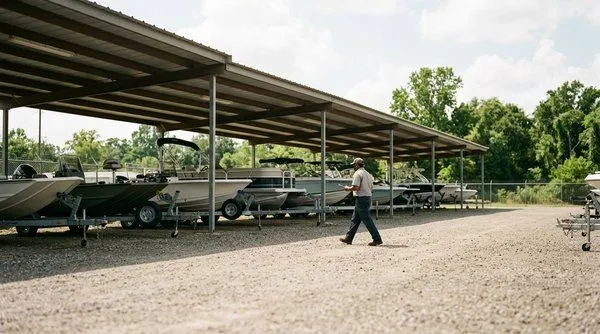 covered boat storage
